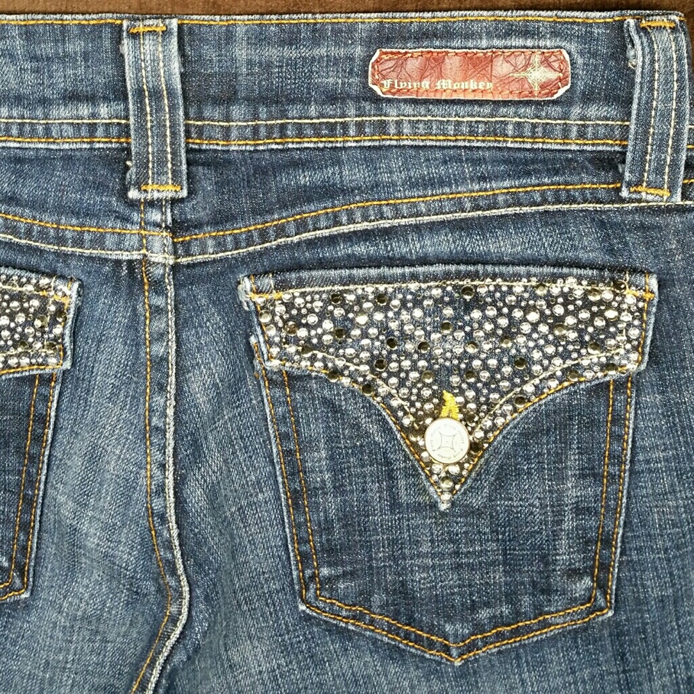 💎Flying Monkey BOOT👢Cut Lots of Bling 💎💎💎sz 9